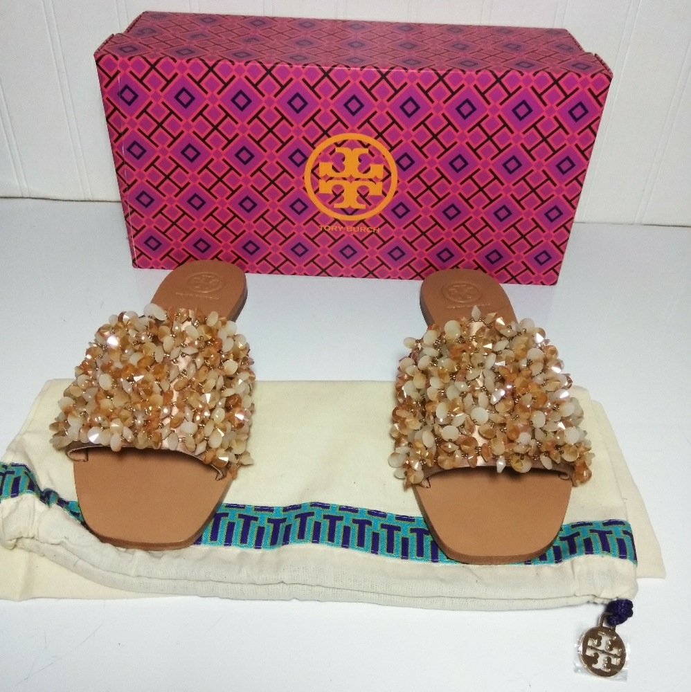 Tory Burch Logan Sandals Womens sz 7M NEW